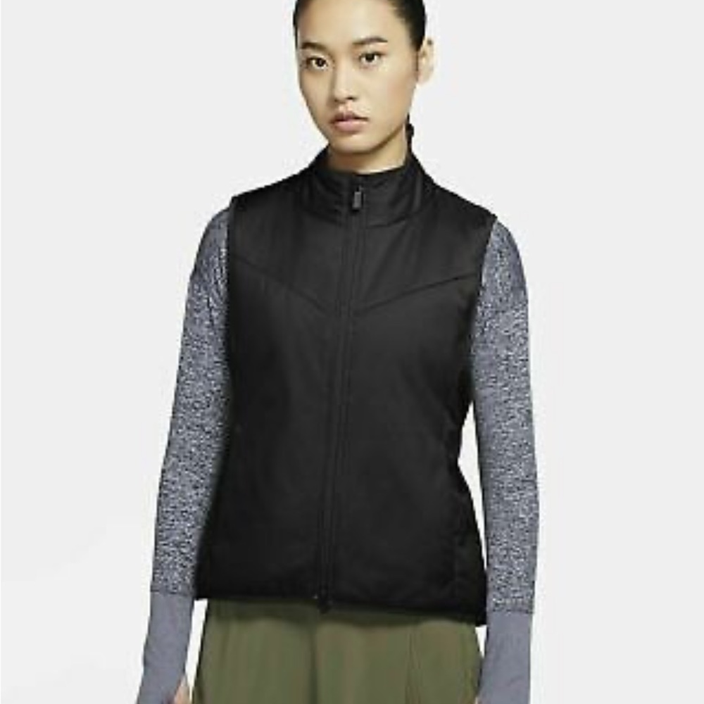 Nike Thermore Reversible Vest Black Faux Fur Nike Golf XL